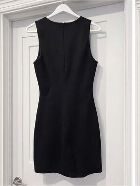 STAUD Black Mercer Mini Dress